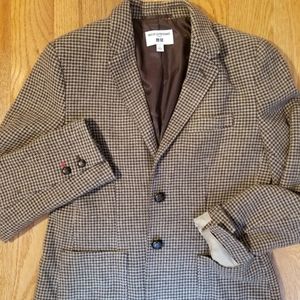 Wool houndstooth blazer Ines de la Fressange